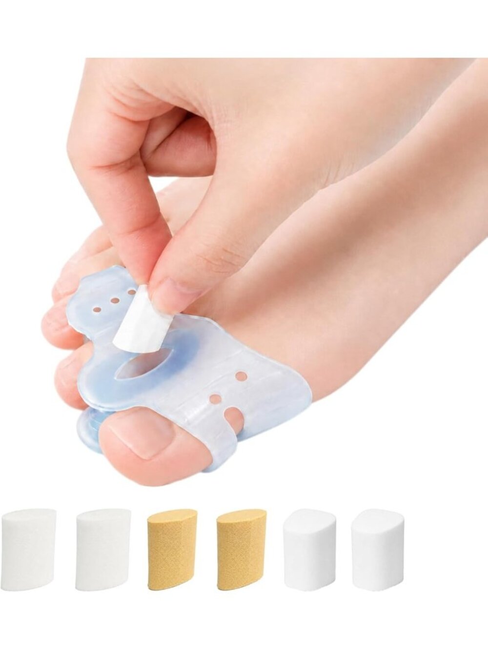Toe Spacers for Bunions, Silicone Toe Separators for Women and Men1 Pair